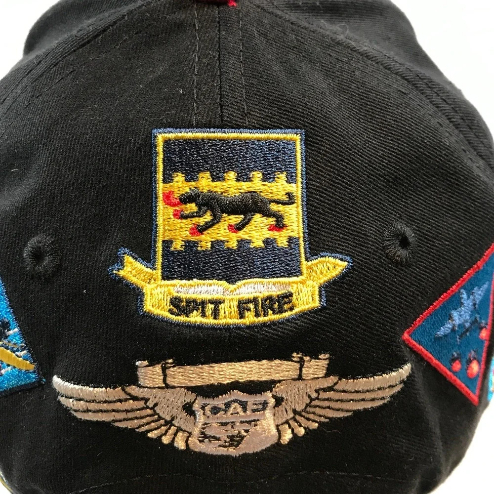 CAF Red Tail Squadron Tuskegee Airmen‎ Tribute Air Force With Patches Hat Cap